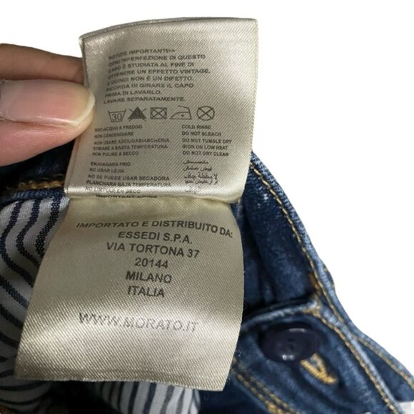 Anthony Morato Men's Dark Indigo Fredo Skinny Denim Jeans - Picture 7 of 10